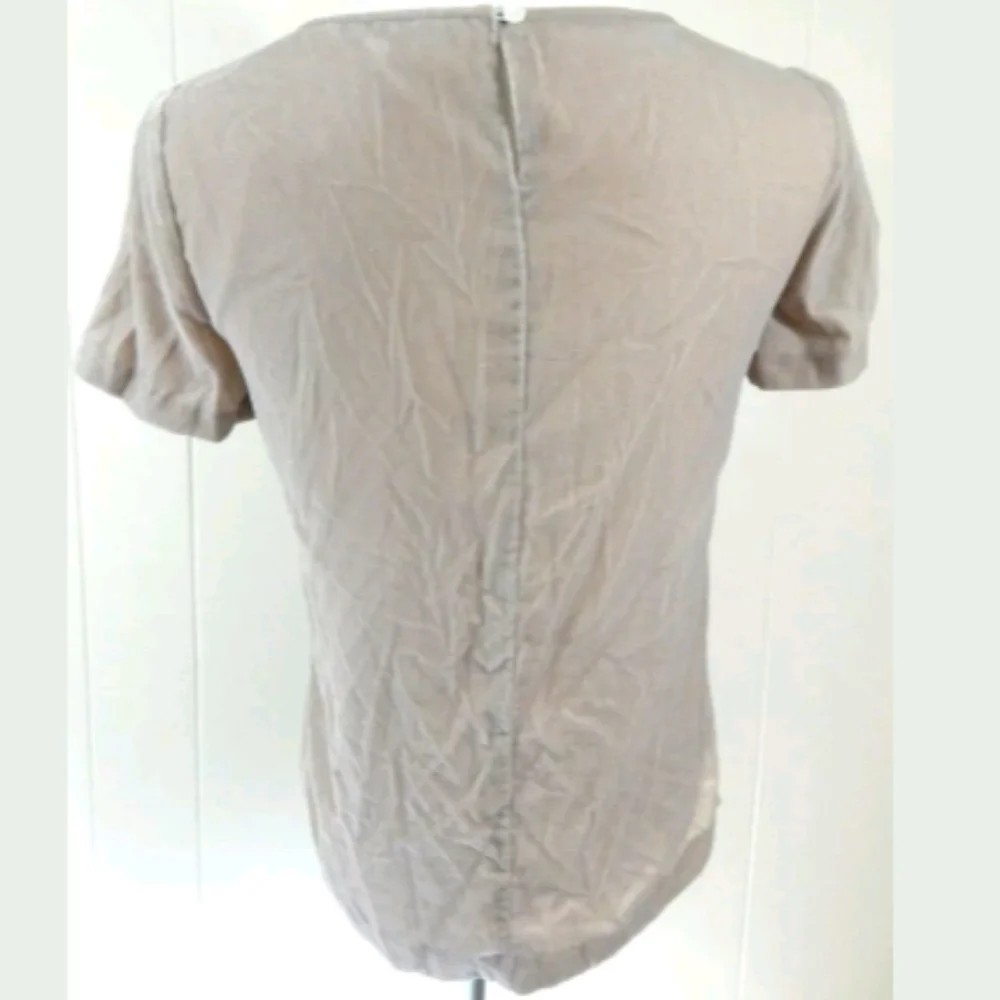 J. Crew Factory Blush Velvet Tee